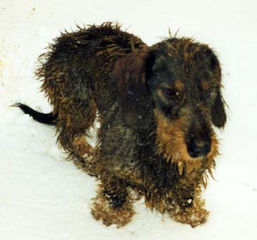 nach der Sprengarbeit